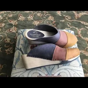 Clumpy’s | Shoes | Clumpys Clogs From Holland Multi Color Leather Size ...